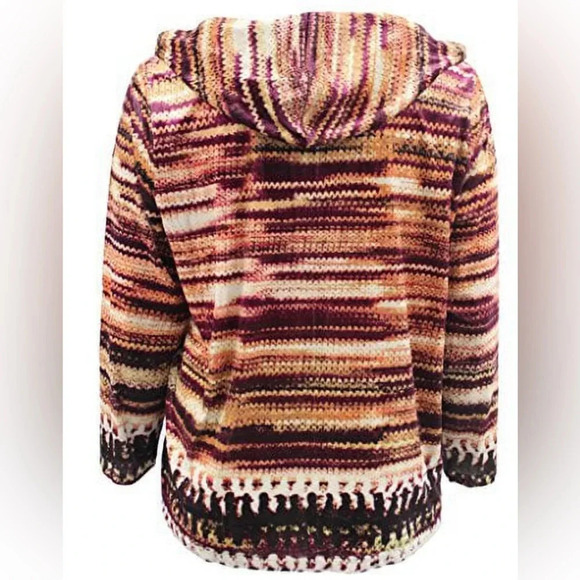 NWOT Simply Elegant Women Long Sleeve Velvet Zip Up Hoodie Jacket - Picture 2 of 9